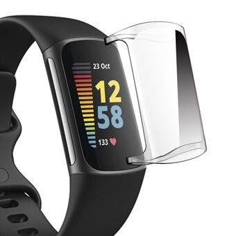 ENKAY Faldbeskyttelse TPU Smart Watch Case Cover Protector til Fitbit Charge 5 - Gennemsigtig