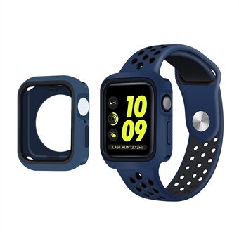 Dobbeltfarvet Anti-drop blød TPU Smart Watch Case Beskyttelsescover til Apple Watch Series 7 41mm
