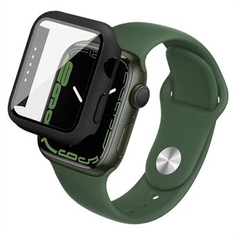 IMAK Velbeskyttet hårdt pc-cover med HD Sensitive Touch hærdet glasfilm til Apple Watch Series 7 45mm