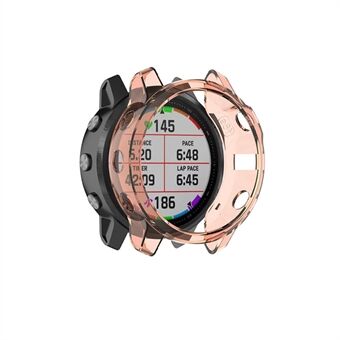 Til Garmin Fenix 6S/6S Pro Transparent TPU Anti-aging Smart Watch Frame Protective Case