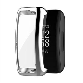 Til Fitbit Inspire 3 galvanisering TPU-etui med skærmbeskytter Scratch Smart Watch-etui