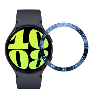 Bezel Cover til Samsung Galaxy Watch6 44mm, rustfrit Steel selvklæbende Ring (Type A)