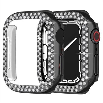 Shiny Rhinestone Hard PC Watch Case Ramme Cover til Apple Watch Series 7 41mm