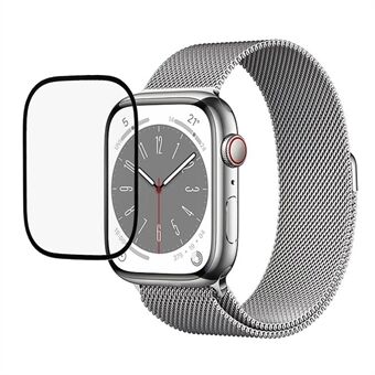 Til Apple Watch Series 8/7 45 mm fuld lim hærdet glas skærmbeskytter Ridsesikker silke print skærmbeskytter fuld dækning HD skærm film