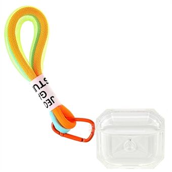 Gradient Color Earphone Charging Box TPU-etui Støvtæt beskyttelsescover med rem til Apple AirPods 3
