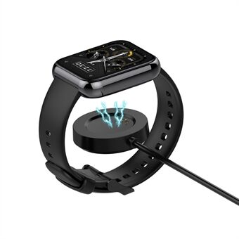 Bærbar Smart Watch-oplader Magnetisk opladningsdock med 1 m USB-kabel til Realme Watch 2/2 Pro