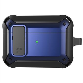 Trådløs øretelefon Anti-drop TPU+PC beskyttelsescover med Snap-on lågdesign til AirPods Pro