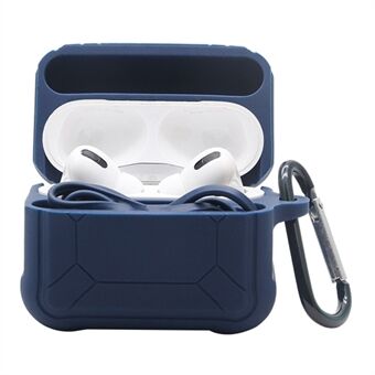 For Apple AirPods Pro 3-in-1 Silicone Protective Case + Anti-Lost Magnetic-Absorbed Strap + Carabiner Protection Set