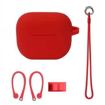 4 stk/sæt til Apple AirPods 3 beskyttelsesetui sæt ørepropper Blødt silikone beskyttelsessæt med håndledsrem/stropspænde/ørekrog