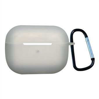 Til AirPods Pro 2 stødsikker Bluetooth-øretelefonetui 2,2 mm blødt silikone fortykket beskyttelsescover med anti-tabt spænde