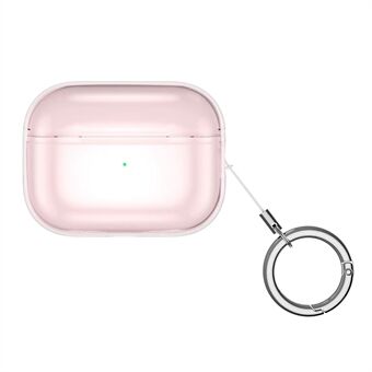 Til AirPods Pro 2 Opladningsetui Cover Pure Color Anti-Fall TPU Cover Bluetooth Headset Protector med spænde