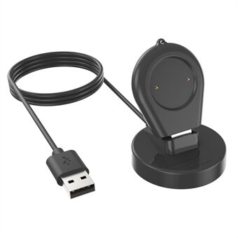 For Huami Amazfit GTR 4 Water-drop Shape Smart Watch Charger USB Cable Charging Stand with Phone Holder Function