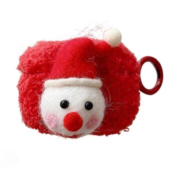 Til Apple Ring Pro Christmas Cartoon Design Cute Fluff TPU høretelefonetui Anti-drop beskyttelsescover med ringspænde