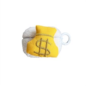Til Apple AirPods Pro Cute Money Bag Fluff + TPU Shell, Bluetooth-høretelefoner Beskyttelsescover med krog