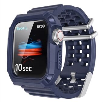 AhaStyle WA07 til Apple Watch Series 6 5 4 SE (2022) SE 44 mm / Series 3 2 1 42 mm blød TPU urrem med etui
