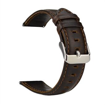 20mm Crazy Horse Texture Genuine Leather Watch Band for Samsung Gear Sport SM-600