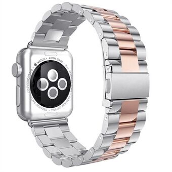 Luxury Three Beads Stainless Steel Watch Strap for Apple Watch Series 5 4 44mm, Series 3 / 2 / 1 42mm