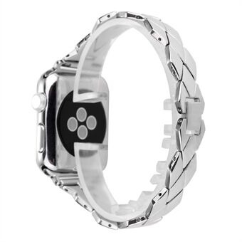 Rhombus Design Stainless Steel Watch Band for Apple Watch Series 5 4 40mm / Series 3 2 1 38mm