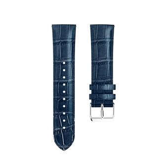 18mm Crocodile Texture Genuine Leather Watch Band for Huawei TalkBand B5