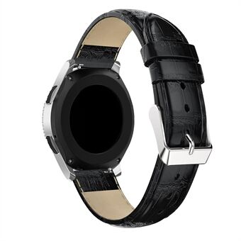 Crocodile Texture Genuine Leather Watch Band 22mm for Samsung Galaxy Watch 46mm