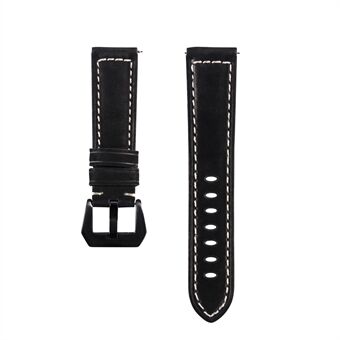 22mm Universal Cowhide Leather Watch Band for Samsung Gear S3 Classic/Frontier etc