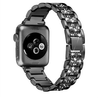 Rhinestone Decor Stainless Steel Watch Band for Apple Watch Series 5 4 40mm / Series 3 / 2 / 1 38mm