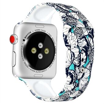 Pattern Printing Wrist Band Strap for Apple Watch Series 5 4 40mm / Series 3 2 1 38mm