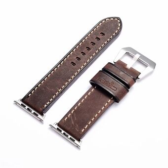Vintage Style Genuine Leather Watch Strap for Apple Watch Series 5 4 40mm, Series 3 / 2 / 1 38mm