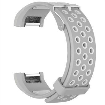 Two-color Silicone Wrist Strap for Fitbit Charge 2