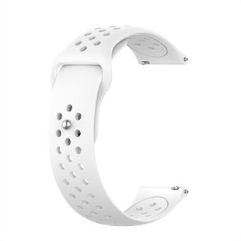 20 mm åndbare huller Silikonearmbånd Armbåndsrem Udskiftning til Samsung Galaxy Watch 42 mm SM-R810