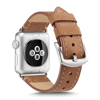Crazy Horse Genuine Leather Watch Strap for Apple Watch Series 5 4 40mm / Series 3 2 1 38mm