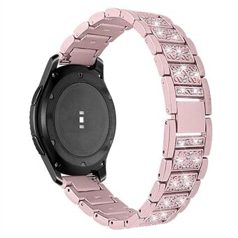 22mm Rhinestone Decor Stainless Steel Smart Watchband for Samsung Gear S3 Classic/Frontier