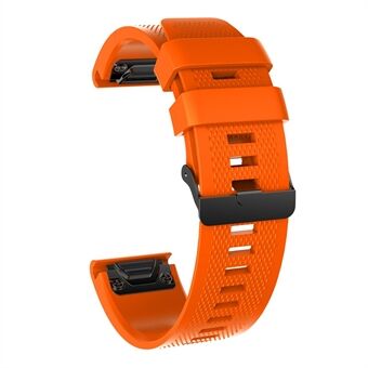 26mm Silicone Watch Band Strap for Garmin Fenix 5X / 5X Plus / Fenix 3 / 3 HR with Black Buckle