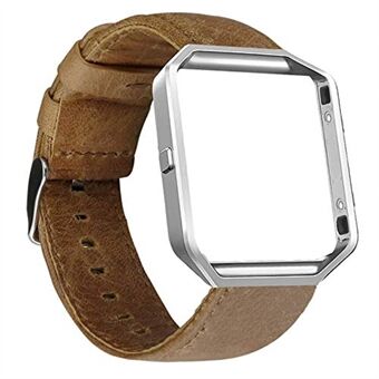 Crazy Horse Skin Cowhide Leather Smart Watch Band for Fitbit Blaze