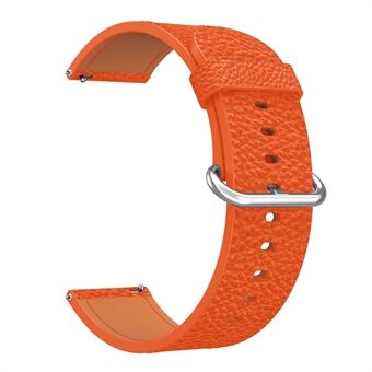 22mm Classic Metal Buckle Genuine Leather Smart Watch Strap for Samsung Gear S3 Classic/Galaxy Watch 46mm
