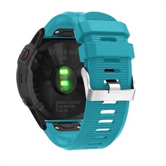 Cross Grain Silicone Smart Watch Band Strap Replacement for Garmin Fenix 6X