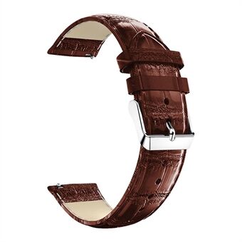 20mm Crocodile Texture Leather Smart Watch Strap Replacement for Amazfit GTS