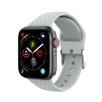 Diamant Mønster Silikone Urrem til Apple Watch Series 6/SE/5/4 44mm og 3/2/1 42mm - Grå