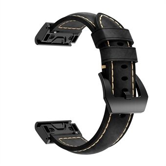 Genuine Leather Watch Strap Replacement Band for Garmin Fenix 5S