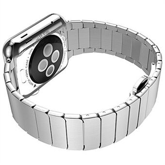 316L Stainless Steel Watch Band with Butterfly Buckle for Apple Watch Series 5 4 40mm, Series 3 2 1 38mm