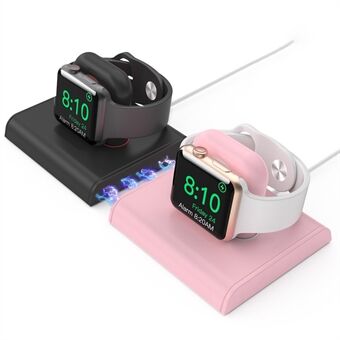 AHASTYLE PT117-2 til Apple Watch Dual Dock Stand Base Smartwatch Opladerholder