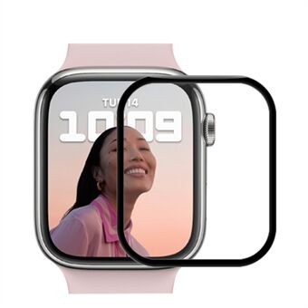 MOCOLO til Apple Watch Series 7/8 41 mm 3D buet Ultra Clear fuld størrelse hærdet glasfilm Eksplosionssikker skærmbeskytter