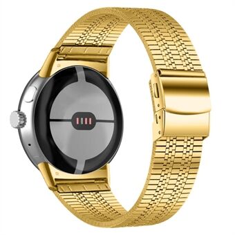 Til Google Pixel Watch 5 Beads Rustfrit Steel Smart Watch Band Stilfuld erstatningshåndledsrem