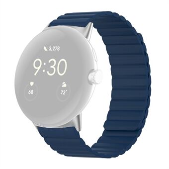 Til Google Pixel Watch Magnetisk Smartwatch-bånd Blødt silikone-justerbart udskiftningsarmbånd