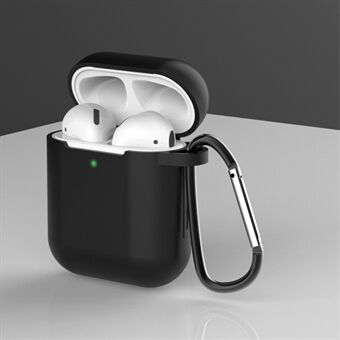Dust-proof Silicone Earphone Sleeve Case with Buckle for AirPods with Charging Case (2019)/AirPods with Charging Case (2016)