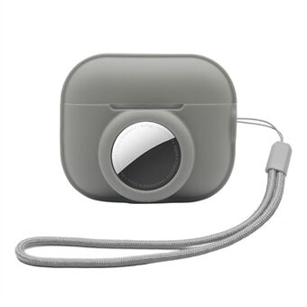 Silikonetui til Apple AirPods Pro 2 og til Apple AirTag, 2-i-1 Anti-drop-øretelefonlokalisator Beskyttelsescover med rem