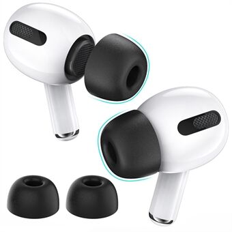 AHASTYLE WG28 1 par øretelefonhætter til Apple AirPods Pro / Pro 2 Memory Foam Erstatningsøretelefoner, Størrelse: L
