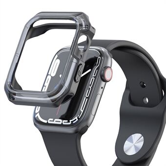 Til Apple Watch SE/Series 4/5/6 40 mm faldsikker Anti-ridse Gennemsigtig Dual Color Blød TPU Smart Watch Case