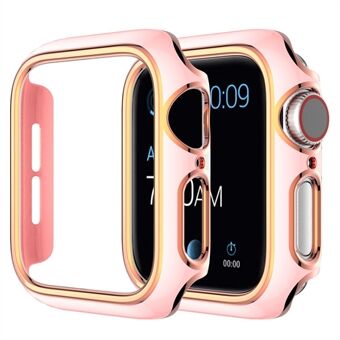 Til Apple Watch Series 4/5/6 40 mm / SE 40 mm Dual Color PC Smart Watch Case Galvanisering halvt beskyttelsescover