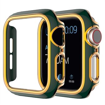 Til Apple Watch Series 1/2/3 38 mm Dual Color galvanisering PC Watch Halvt urkasse Anti-ridsecover